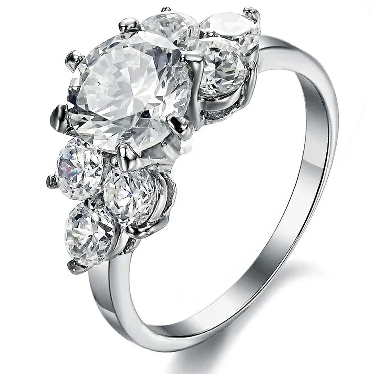 Женские помолвочные кольца серебро