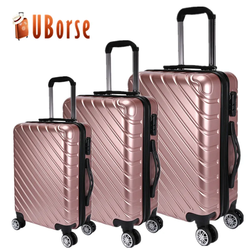 wholesale abs luggage set travel trolley hard suitcase , 3 pcs travel suitcase
