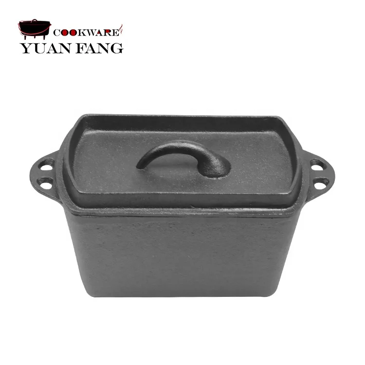 Preseasoned Cast Iron Loaf Pan Perfect for Bread Baking