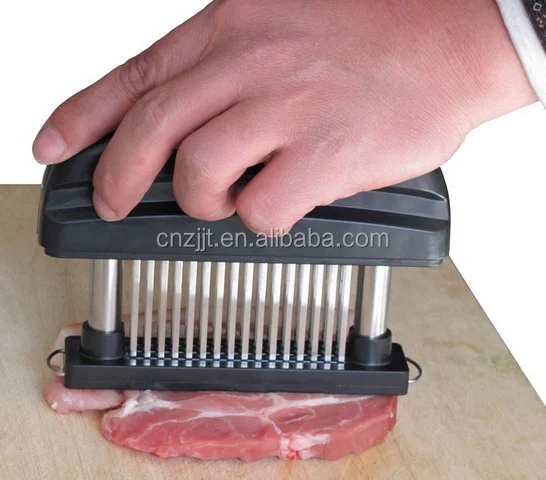 Meat Tenderizer, 48 Stainless Steel Sharp Needle Blade, Easy To