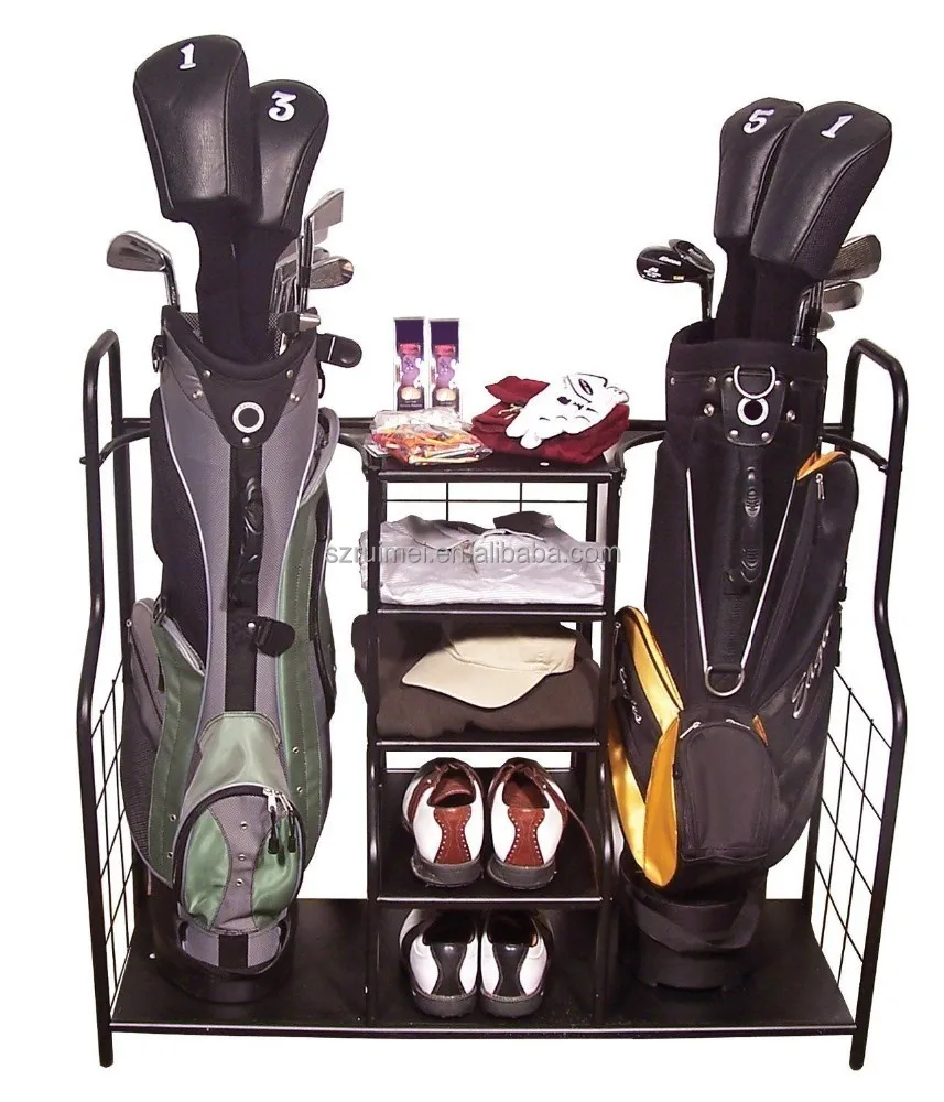 golf bag rack