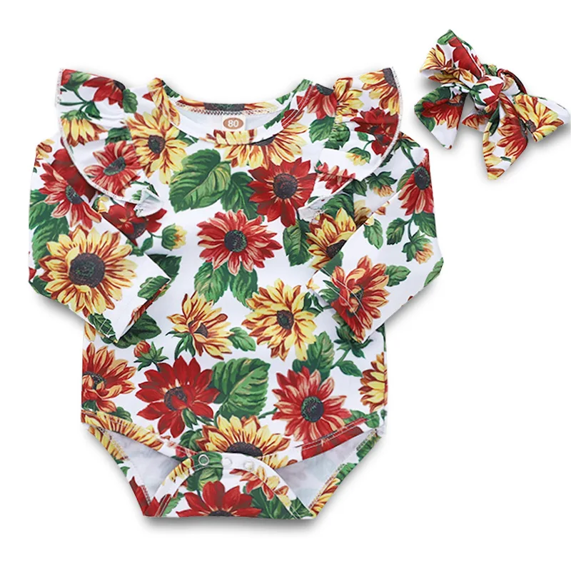 2 шт., Детский комбинезон с длинным рукавом, на Возраст 3-18 месяцев