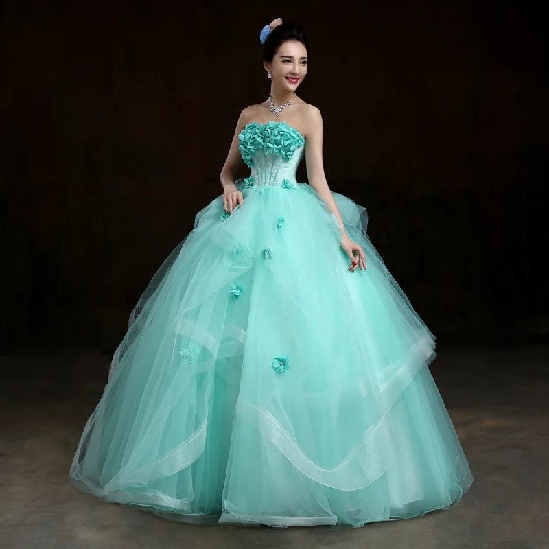 Top 8 Mẫu Váy Cưới Công Chúa Màu Xanh Lung Linh  Sang Trọng