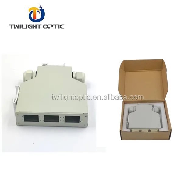 DIN rail glasvezelbox leeg voor 6 адаптеров 6xsc-дуплекс 6xLC-quad