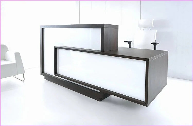 Custom Reception Desk Beauty Salon Store Display Desk Modern Counter Design