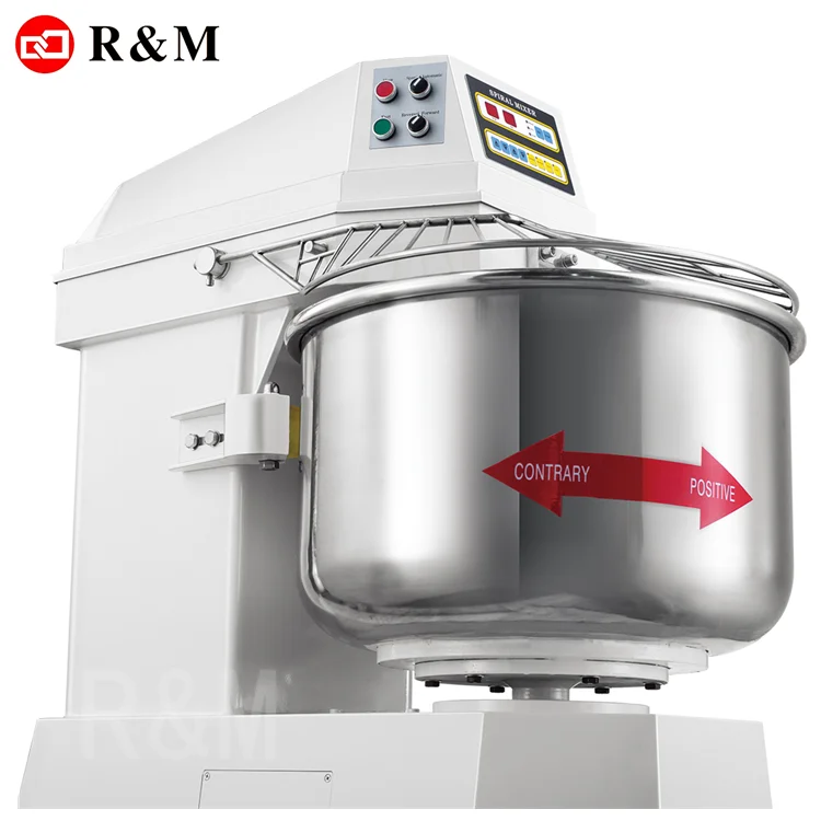 Commercial Industrial Noodle Bread Spiral Dough Mixer 25 50 100 kg 250l 25kg 50kg 100kg 150kg 200kg Flour Mix Machine for Bakery