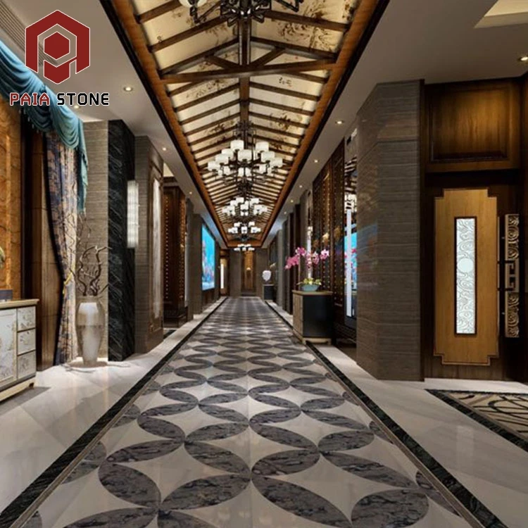 product hotel engineering china painting grey marble tile-5