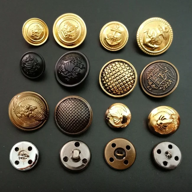 EXCEART Botones de metal decorativos de 60 piezas, botones decorativos de  metal, botones de metal floral, decoración de cristal, decoración de metal