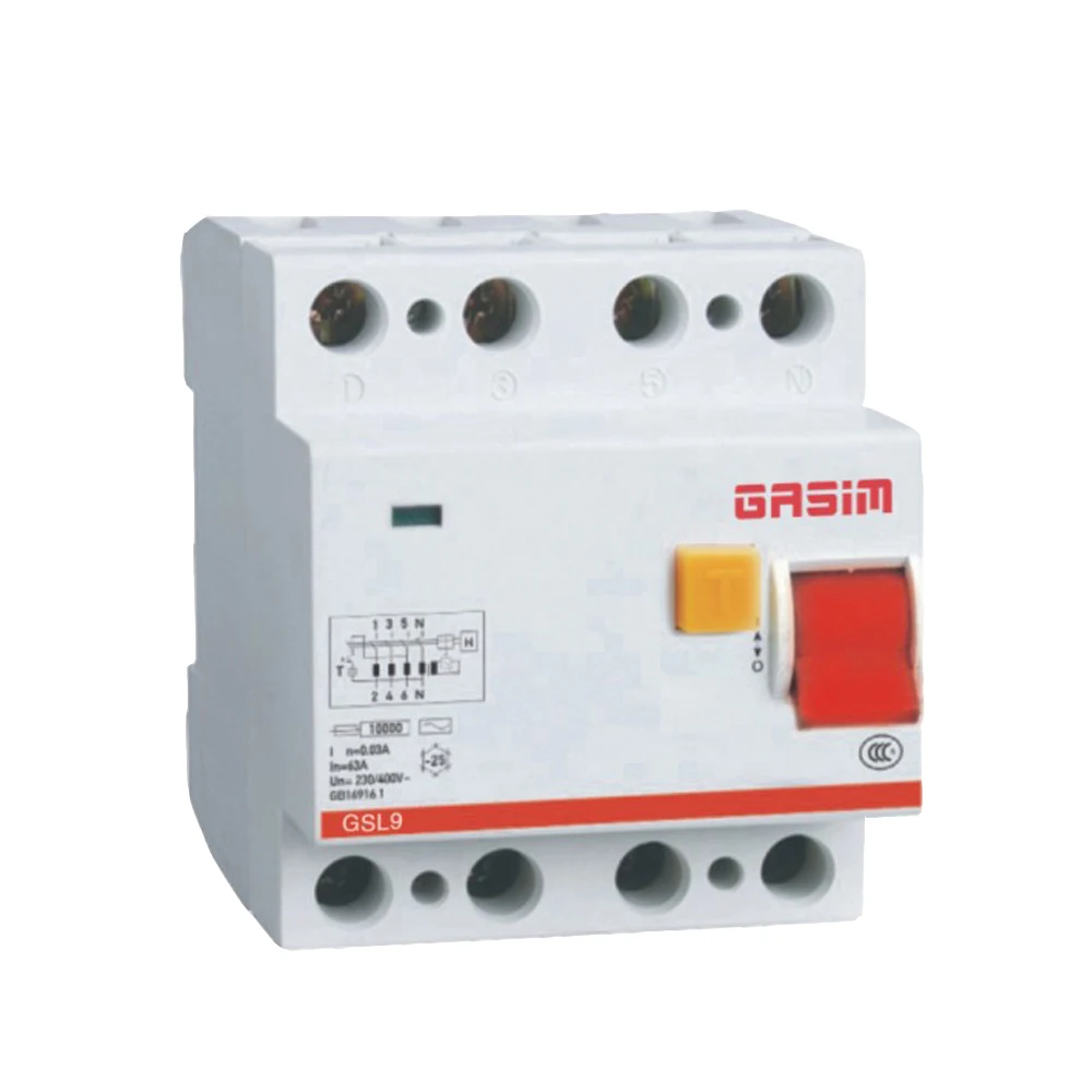 Mcb Mccb Rccb Elcb Circuit Breaker 2p 30ma 40a C63 100a 125a Ac Dc Earth Leakage Circuit Breaker