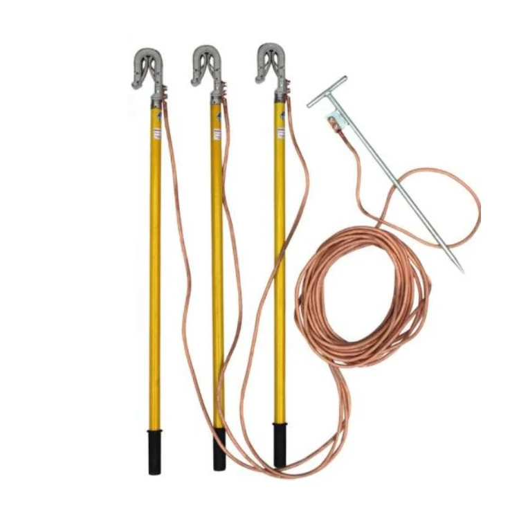 Ground Earth Rod Set With Earthing Wire Grounding Portable Security Earth Wire