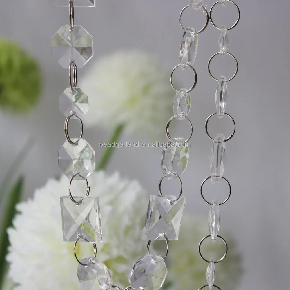 hanging faux crystals