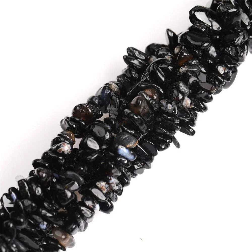 Wholesale 5-8mm Freeform Gemstone Smooth Chips Beads For Jewelery Making 15/34" 