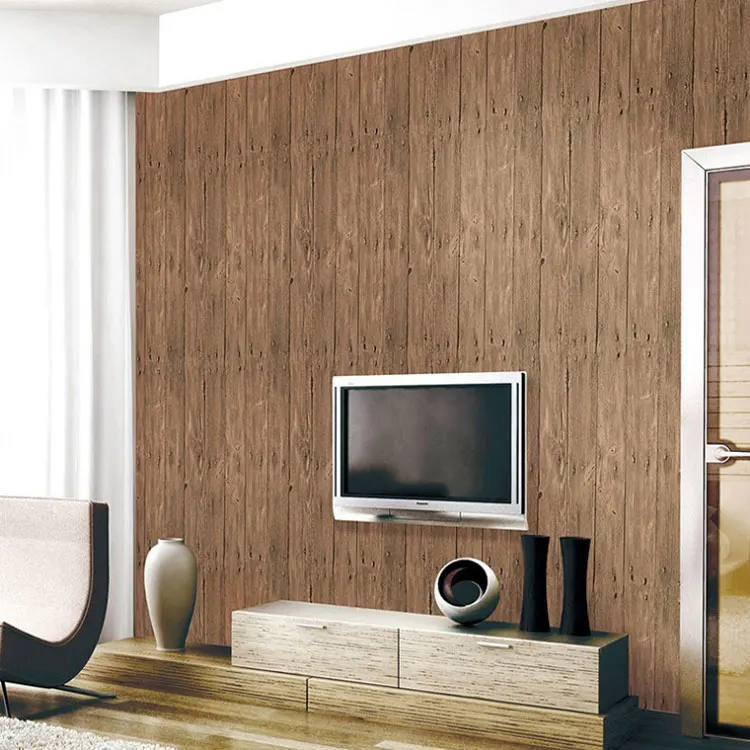 Pvc木目調壁紙デザインホテルルーム天然粘着性 Buy 木の壁紙 天然木壁紙 木目の壁紙 Product On Alibaba Com
