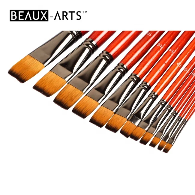 Набор кистей для акриловой акварельной масляной живописи, 6 шт.