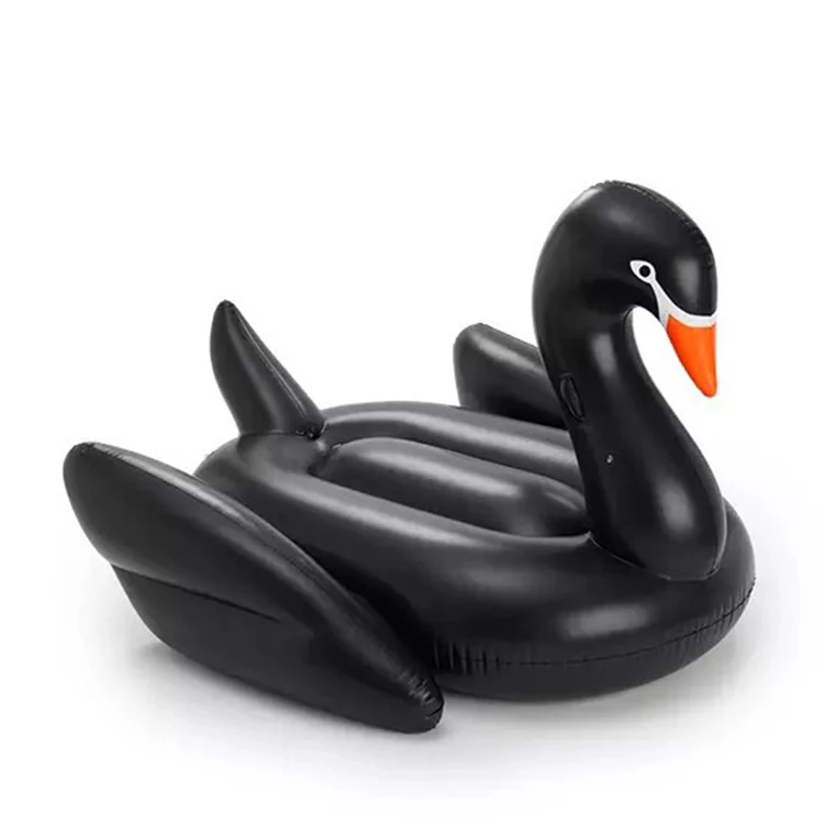 Inflatable Swan Float in Black 