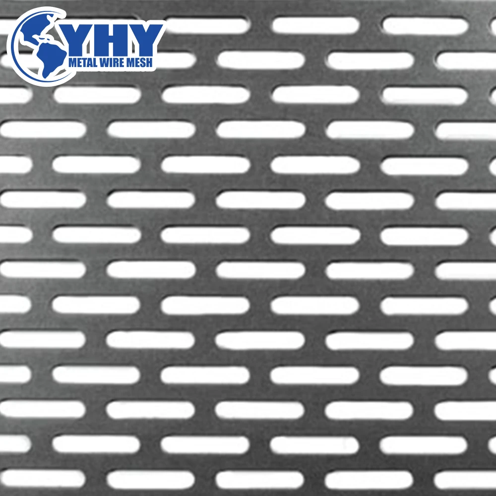 Rectangular Hole  Shape Aluminium  Perforated Metal Plate