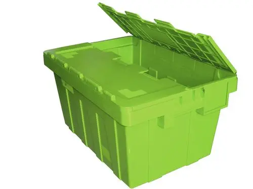 Heavy Duty Industry  Storage Stackable and Nestable Good Quality Plastic Moving Crate Boxes for Warehouse and Move Use