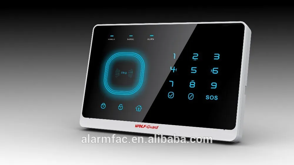 китайская продукция! голос RFID беспроводной GSM сигнализация для охраны дома с сенсорной клавиатурой