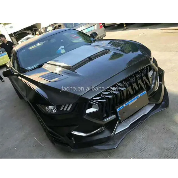 
Передний бампер, спойлер, грили, задний диффузор, защитные автомобильные аксессуары для Ford Mustang Coupe 2015-2017 FRP, КОМПЛЕКТЫ КУЗОВОВ K Style 