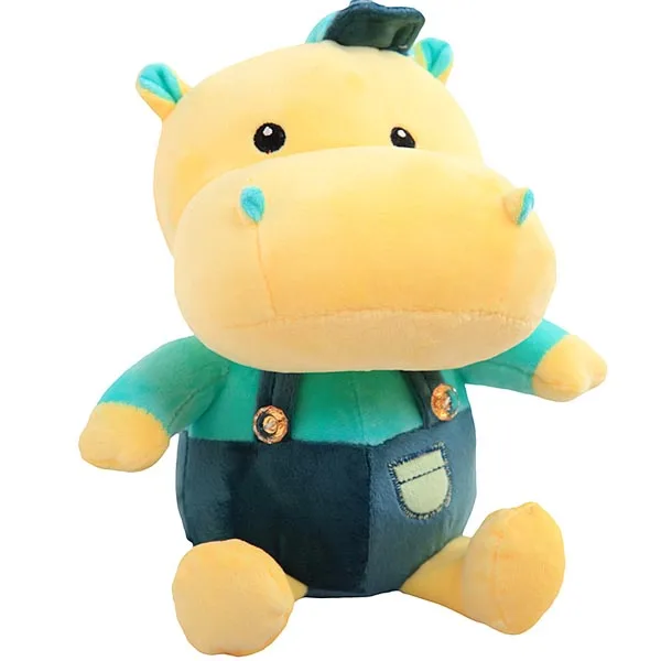 green hippo stuffed animal