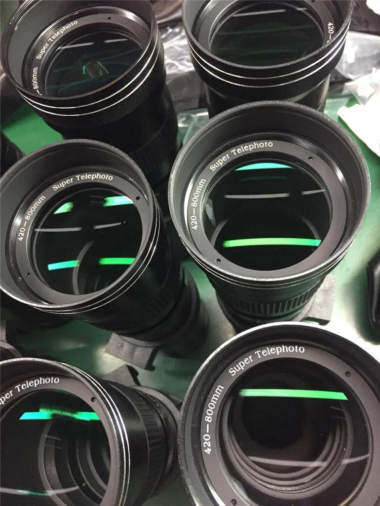 Teleobjetivo con Zoom Manual F/420 de 800-8,3mm para Nikon Dslr