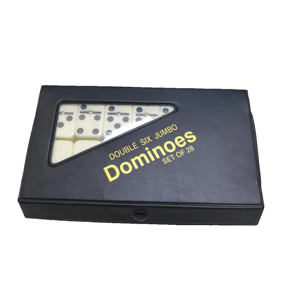 Wholesale Custom Jumbo Colored Plastic Domino Game Set for Kids for Children's Play