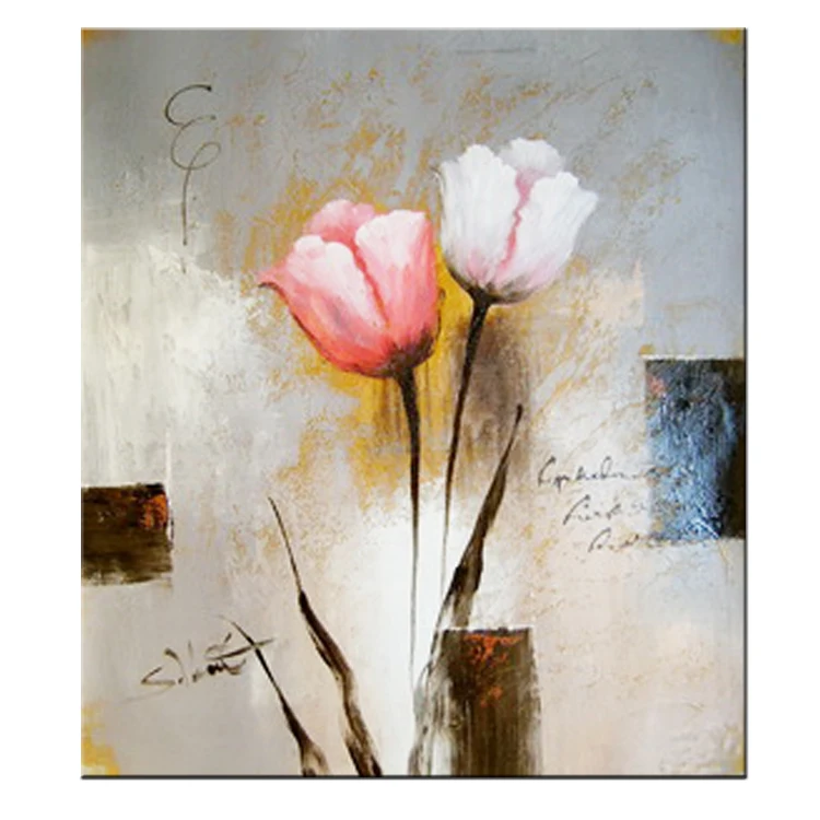 Red And White Rose Oil Painting On Canvas Buy Rose Oil Painting Canvas Oil Painting Model Oil Painting Flowers Product On Alibaba Com