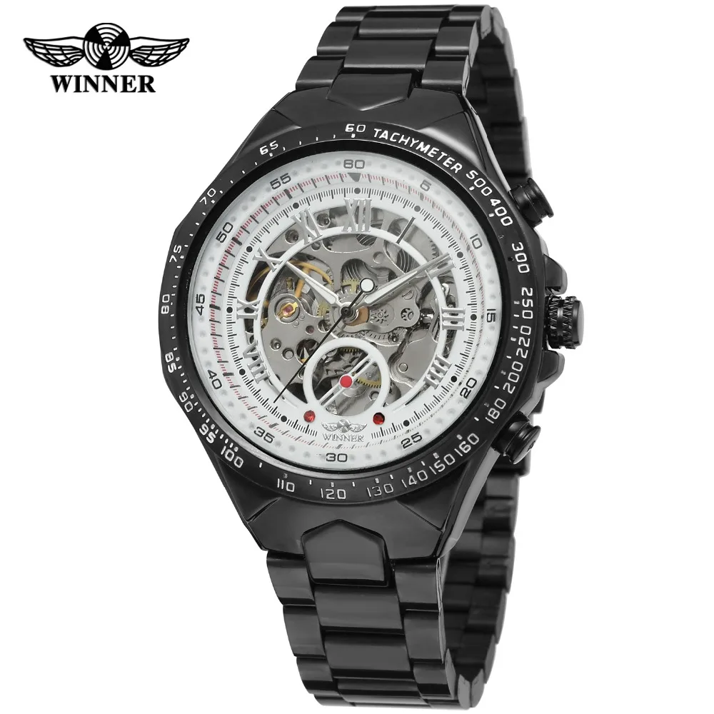 Winner Luxury Gold Black Automatic Men's Watch