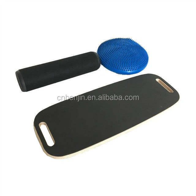 Skate Fitness Wood Yoga Balance Board Trainer Training With Roller Twist