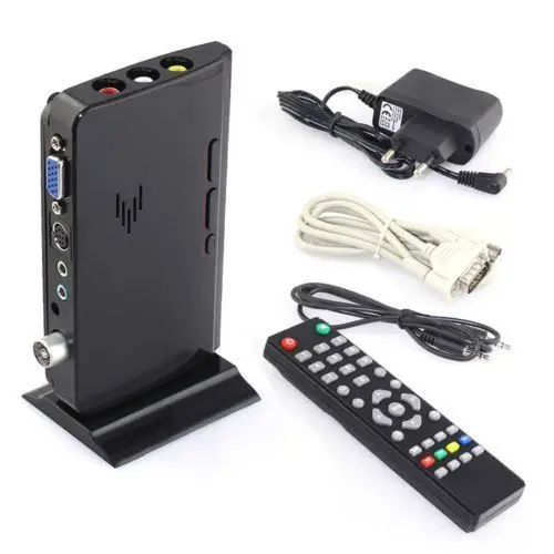Smart External HD LCD Analog TV Tuner Box Multi-Channel Receiver - Main Image