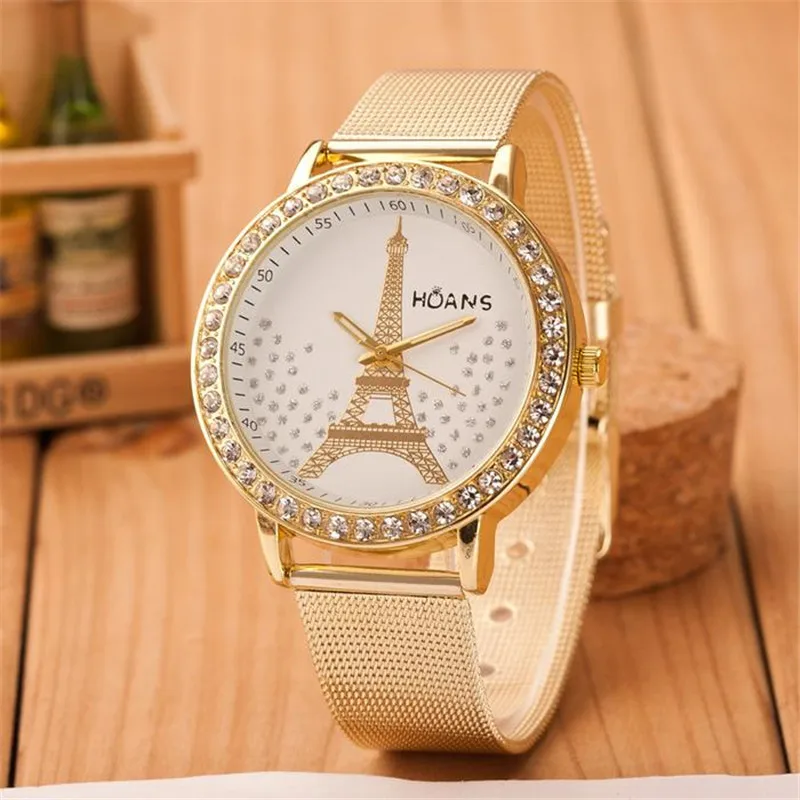Source Женские часы geneva, цена, женские золотые часы, женские оригинальные часы с сеткой on m.alibaba.com