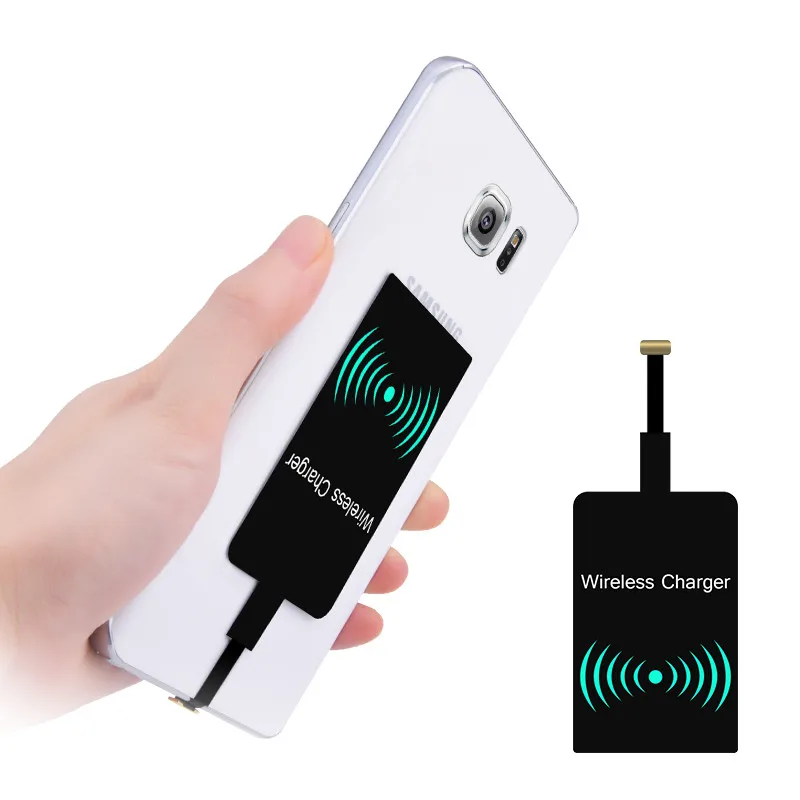 Universal Android Qi Wireless Charging Receiver Micro Usb Wireless Charger  Receiving Patch For Micro Usb For Iphone - Buy Qi Wireless Charger Receiver  For Iphone 6 6s 7,Micro Usb Wireless Charger Receiver,Qi