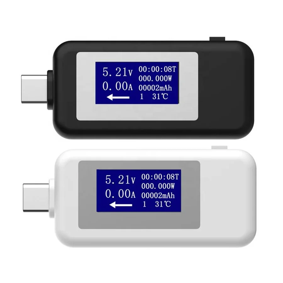 Type-C USB Tester Digital Voltmeter Ammeter Volt Amp Power Bank Meter Multimeter 