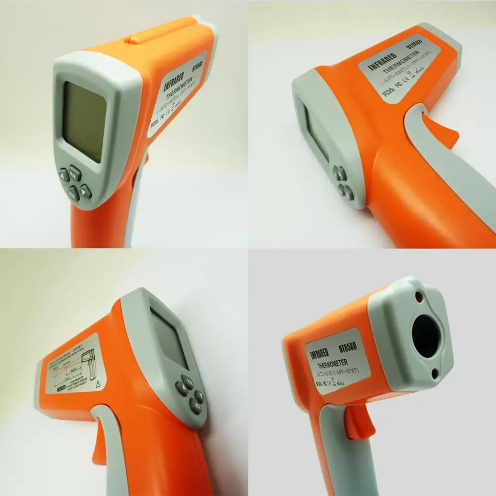 Dual Laser Handheld Digital Thermometer DT8580 Infrared Temperature Sensor ABS for Industrial Use Low Price OEM Customizable