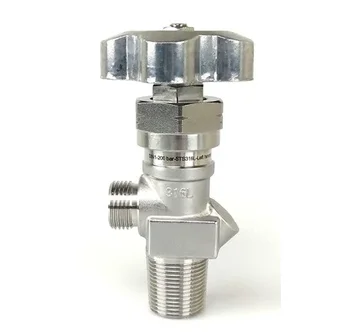 Rotarex Type Stainless Steel Regulator Cylinder Valve For High Purity 