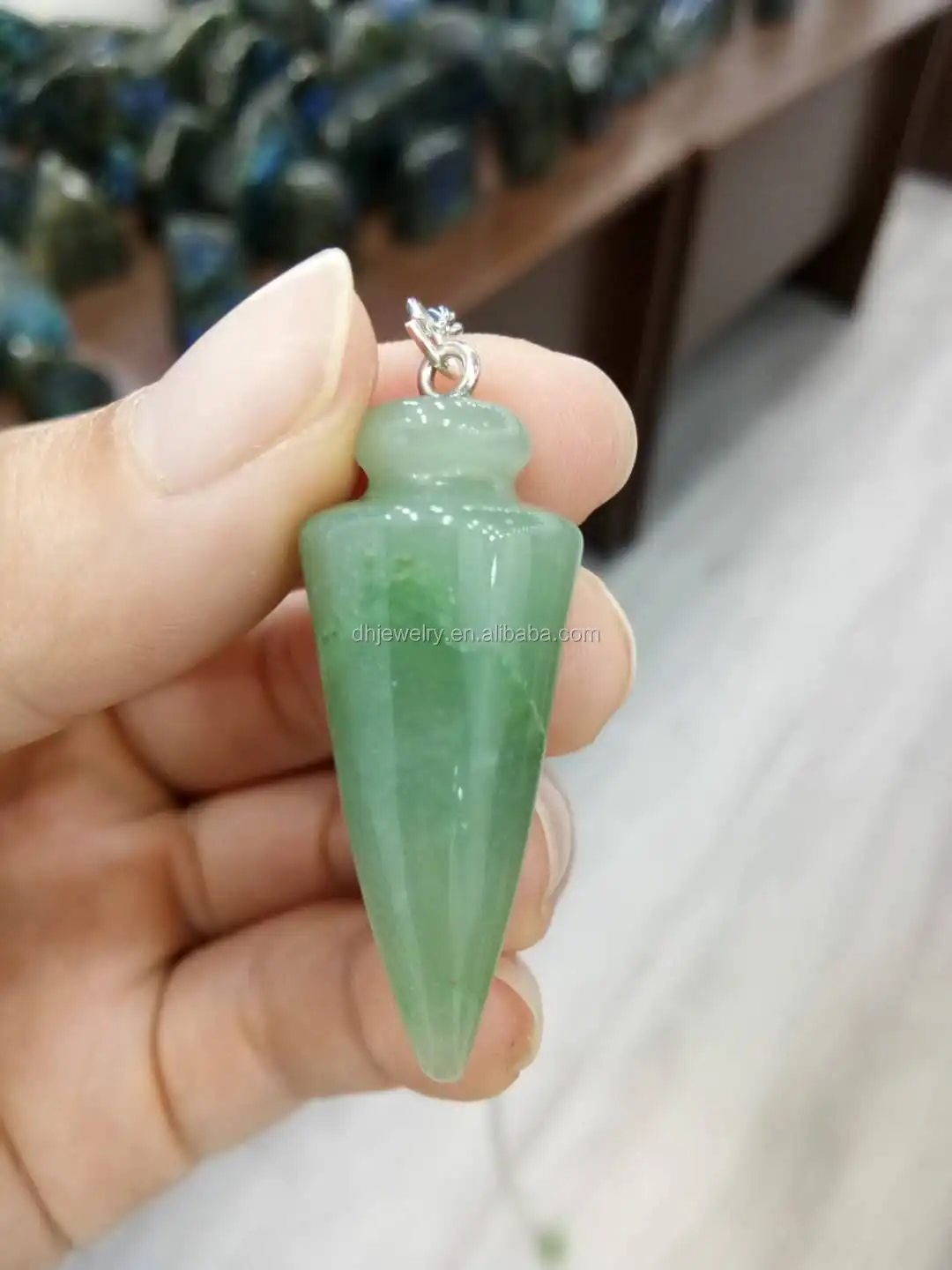 
Шестиугольная пирамида, натуральный камень, исцеляющий кристалл, амулет рейки, подвеска в виде конуса 