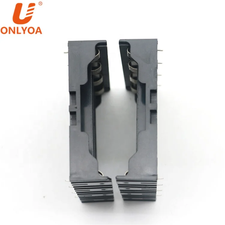 4 Cell Li-ion 3.7V 18650 Battery Cell Plastic Holder Case Plastic Lipo Battery Holder with PC Pin