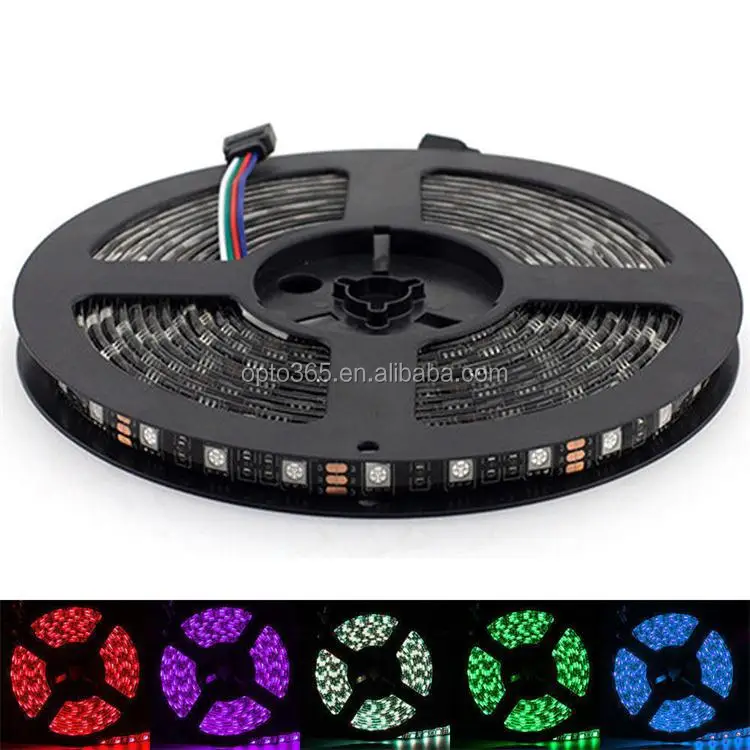 Tira De LED UV Negra 5V USB – 60 LED/m, 395 Nm, IP65 Impermeable – Longitudes 1m A 5m – Iluminación Para Fiestas, Halloween, Escenario Y Discoteca