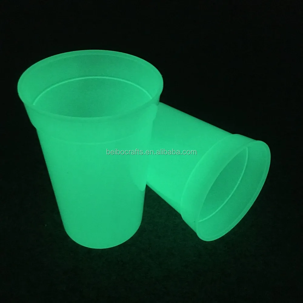 Factory Custom New Product Luminous Plastic Cup Glow in Dark Cup