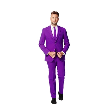 Purple Suit Men Coat Pant Men Suit Latest Maroon Men Suit