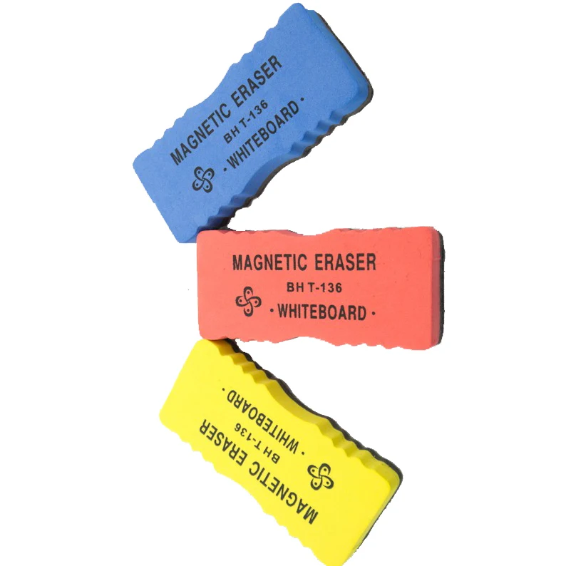 Colors Solid Rectangle EVA Magnetic BOHO Chalkboard Whiteboard Marker Customized Felt Eraser