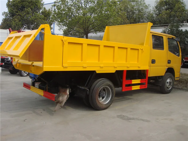 Cheap Crew Cab 3 Ton 4x2 Dongfeng Mini Dump Trucks for Sale
