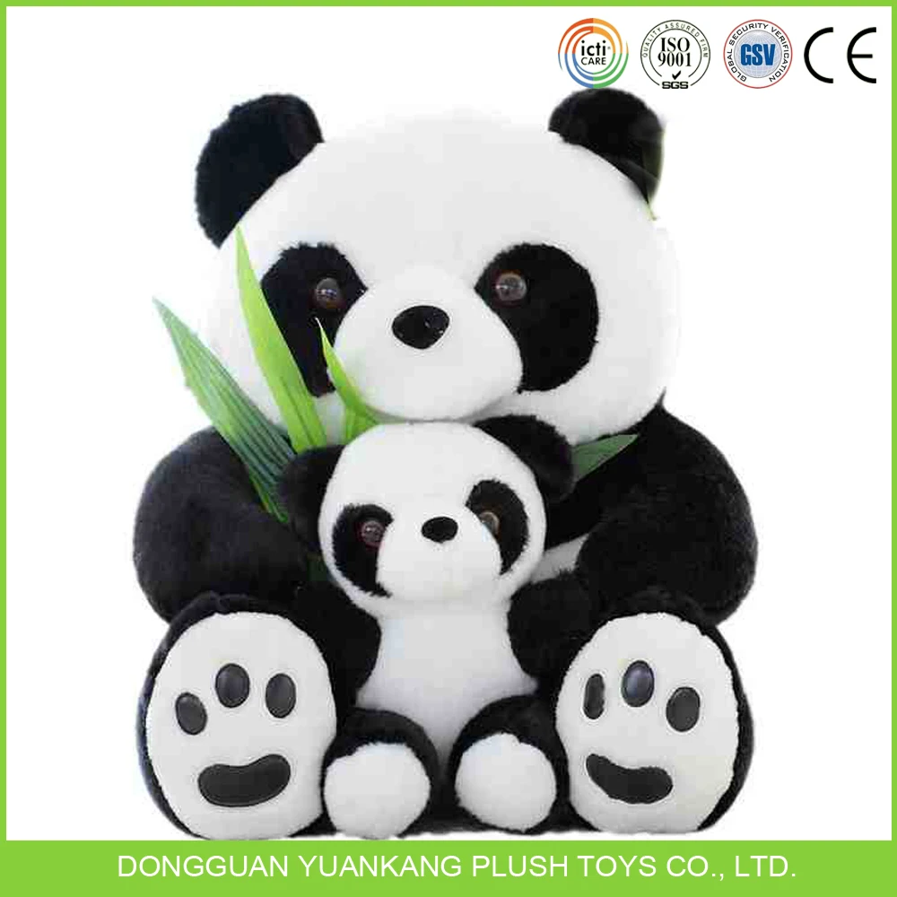 Ícone de brinquedo de urso Panda. Animal Kawaii. Preto e branco