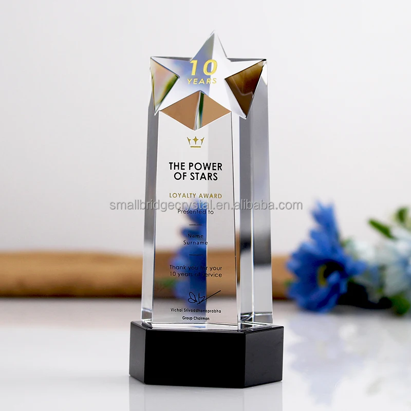 2023 New design Customized design Star crystal award for souvenir gifts