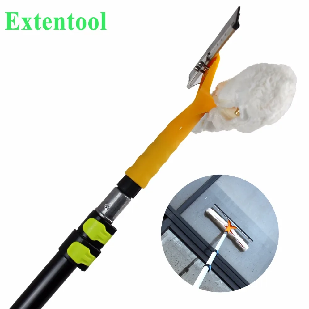 2023  NEW Glass Wiper with Telescopic Long Handle for Window Glass Cleaning Tools