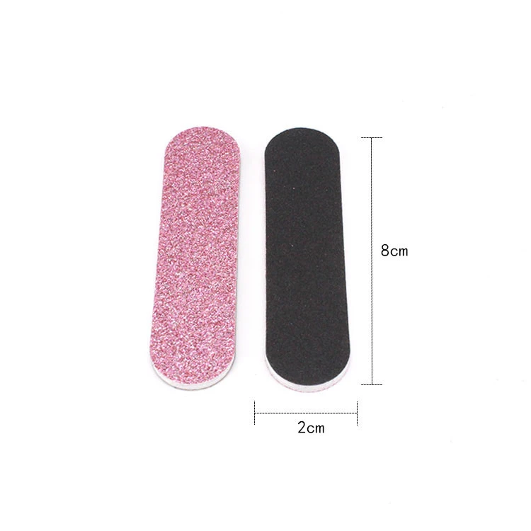 Custom Printed Nail Art Glitter Design Finger Nail File Emery Board