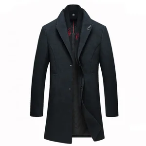Men's High Quality Wool Coat Best Value Plus Size Casual Winter Jacket Sheep Fur Button Decoration Hot Selling Cotton Filled