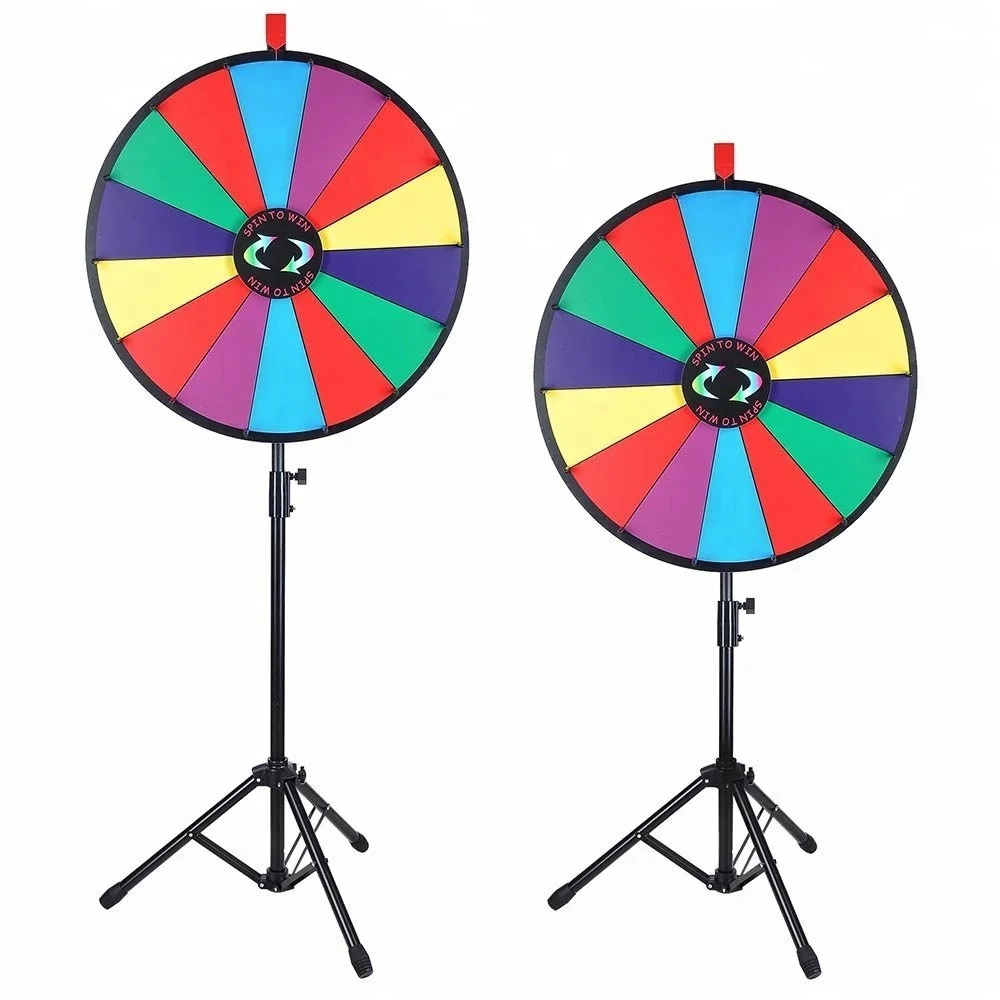 Flexible 24 Inch Promotional Dry Erase Spin To Win Prize Wheel For ...