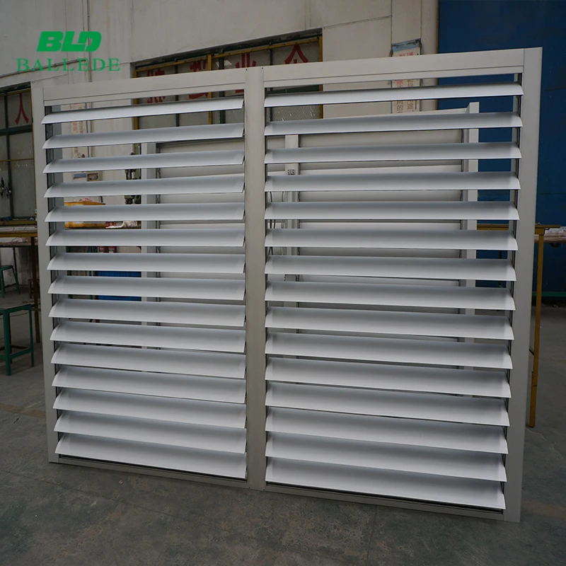 Motorized/automatic Aluminium Louvre Oval Shape Sunshade Louver