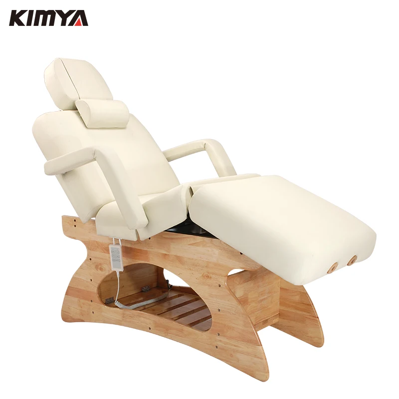 hot sale new therapeutic women wooden foldable beauty bed/ wooden massage table /wooden facial bed